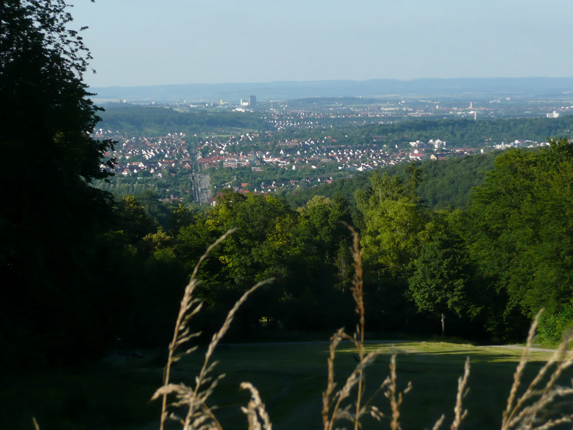 Blick vom Schloss Solitude Richtung Weilimdorf