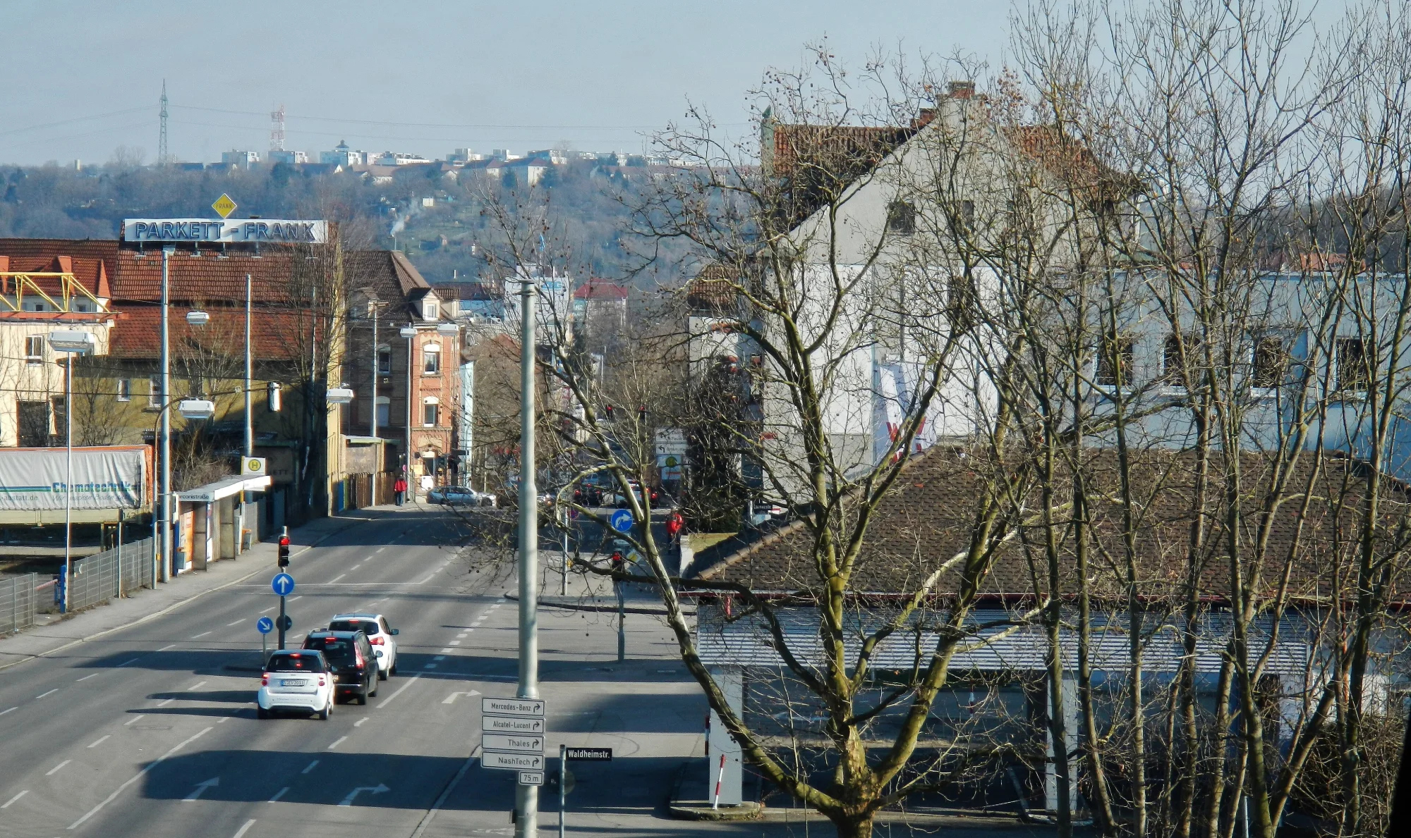 Ausblick vom Porsche Museum