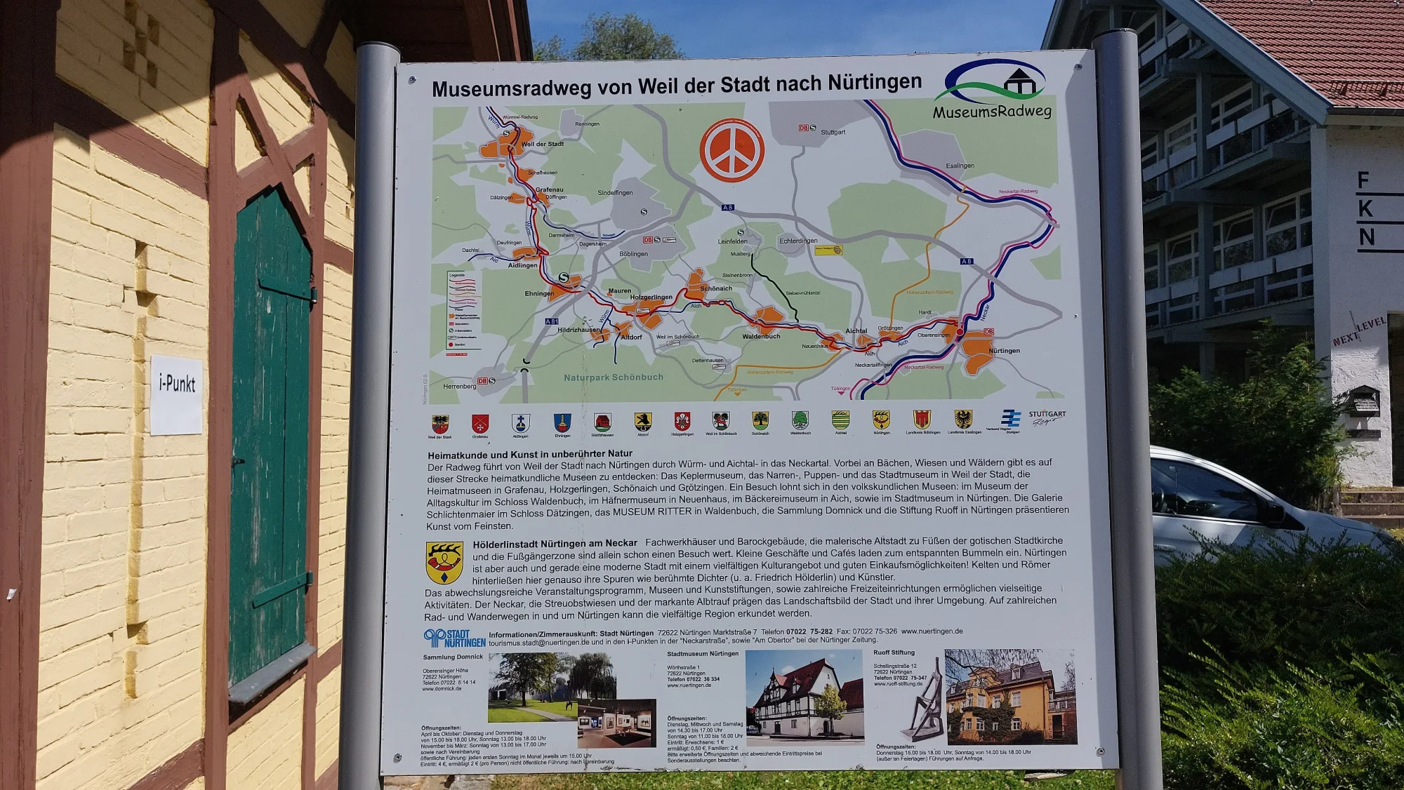 In Nürtingen südlich der Stadtbrücke
