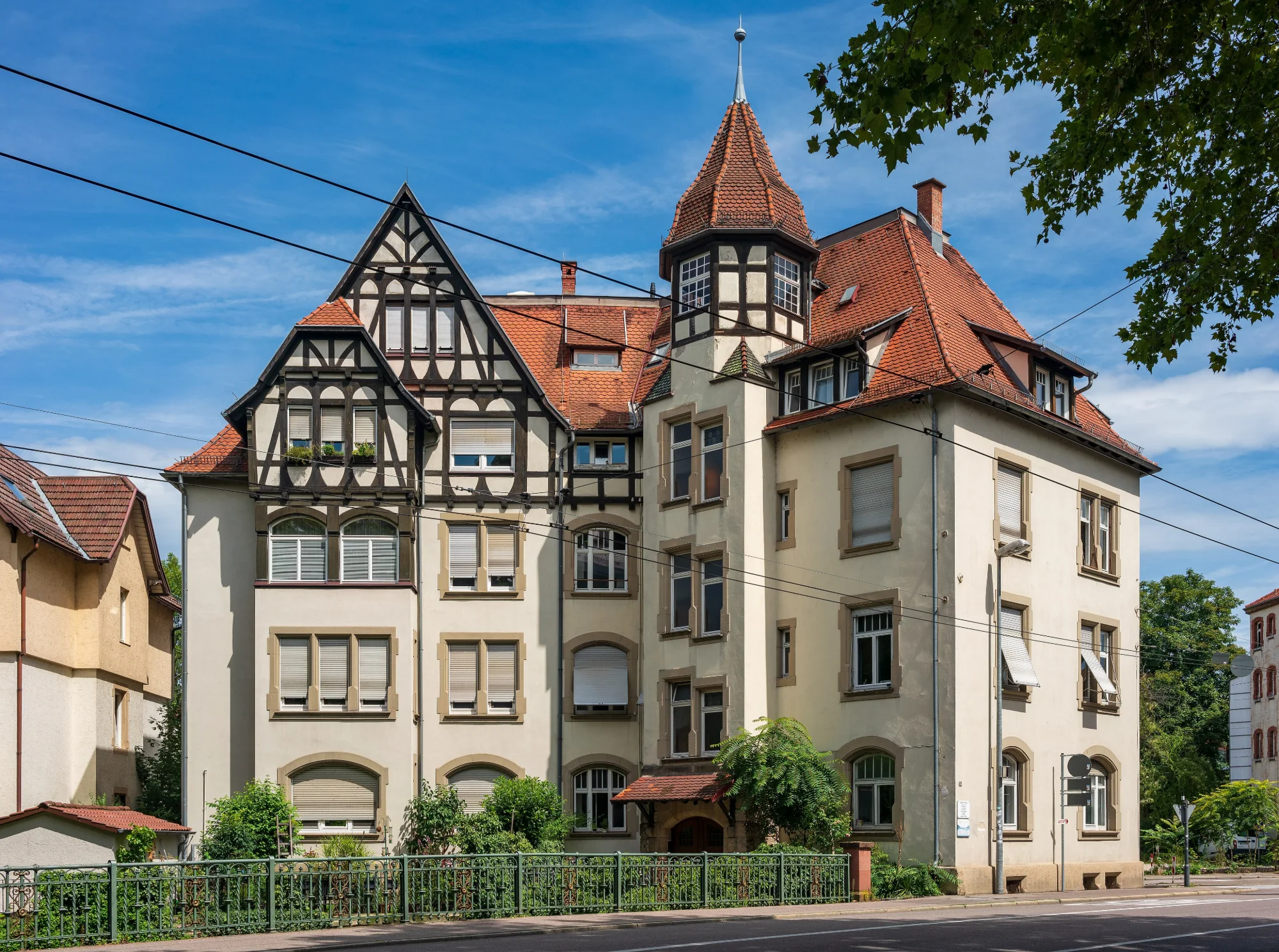 Charakteristische Architektur und Ortsbild in Esslingen am Neckar