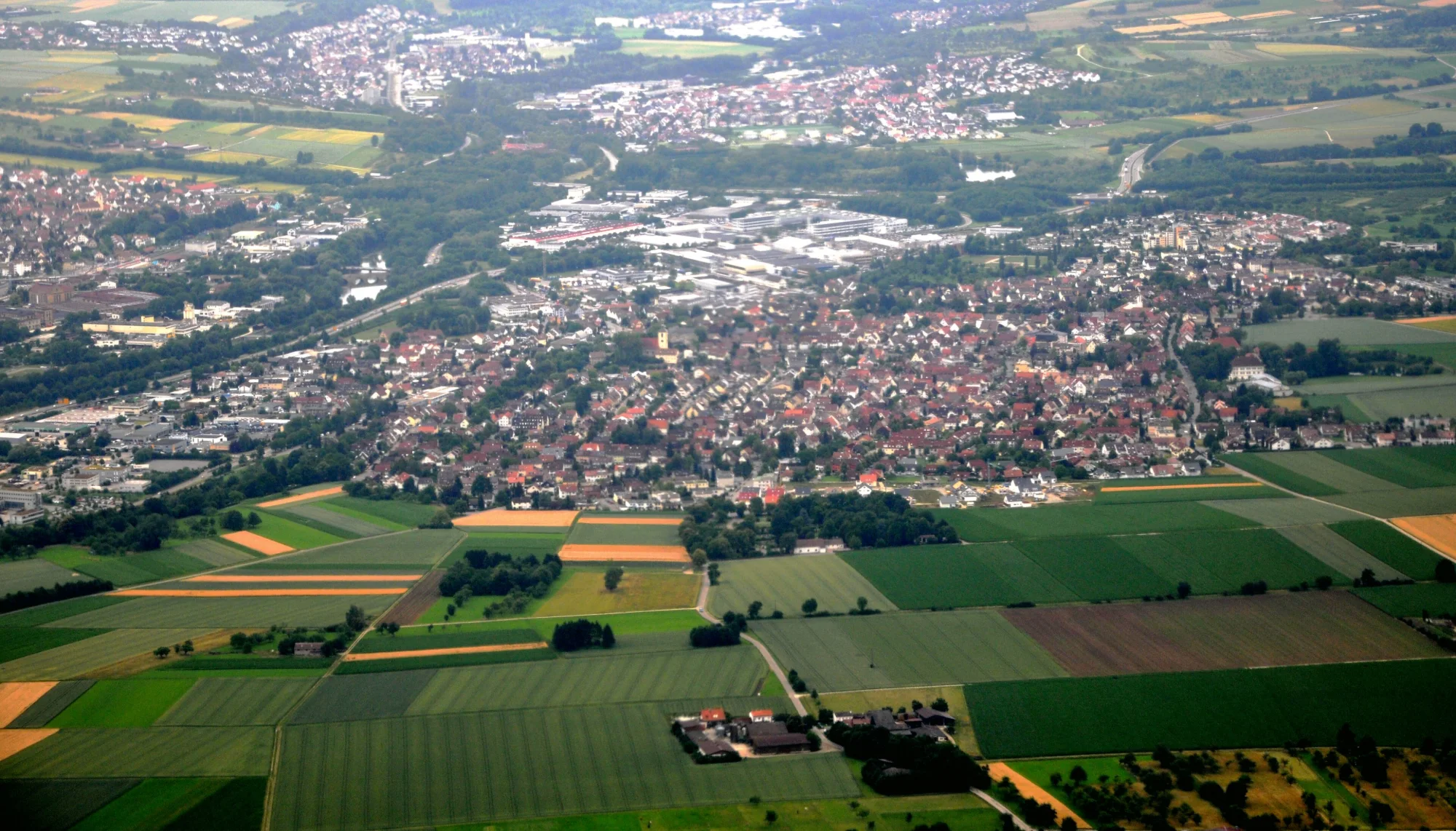 Charakteristische Architektur und Ortsbild in Köngen