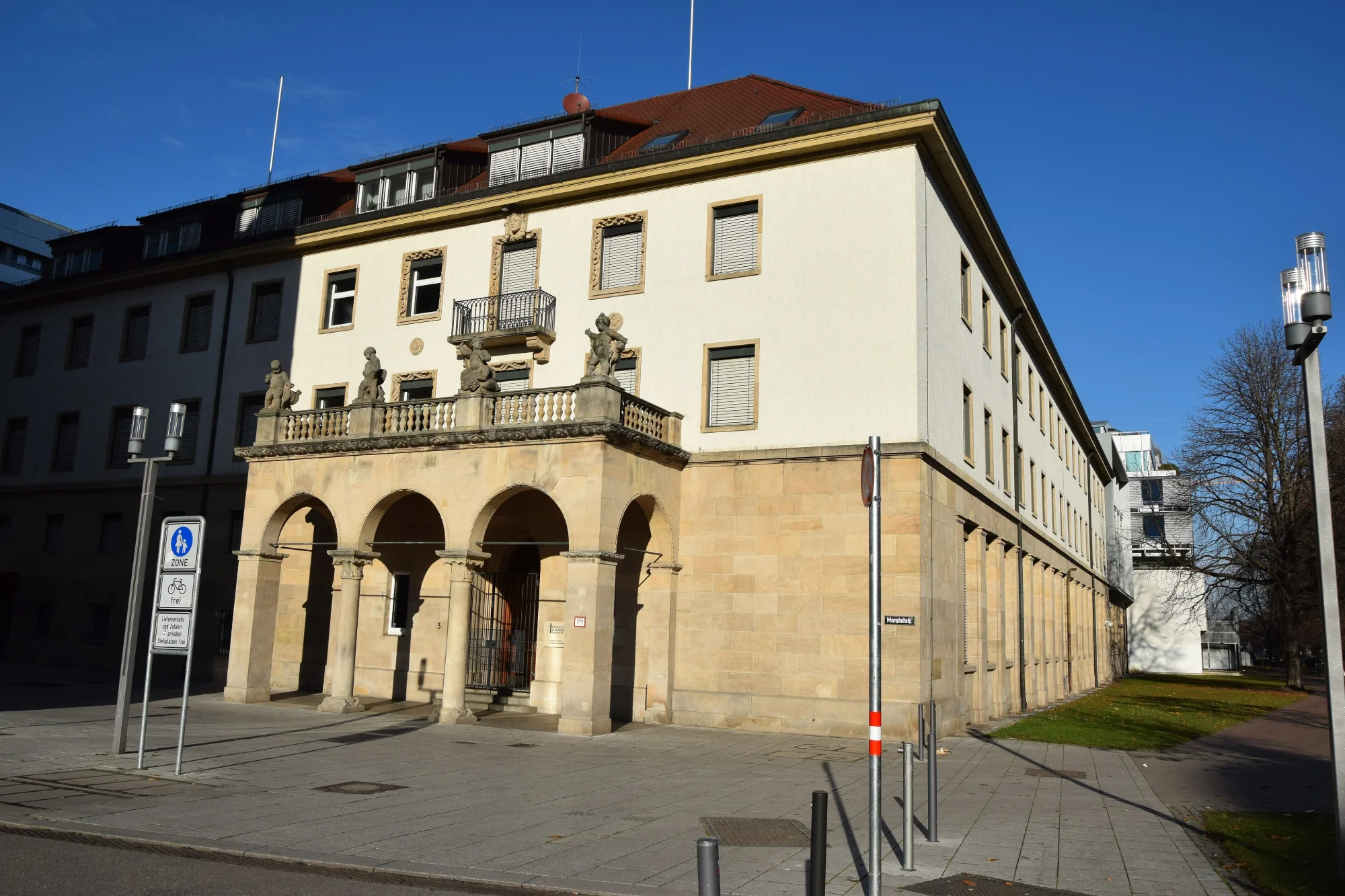 Gebäude der Hauptverwaltung der Deutschen Bundesbank in Stuttgart in der Marstallstraße 3.